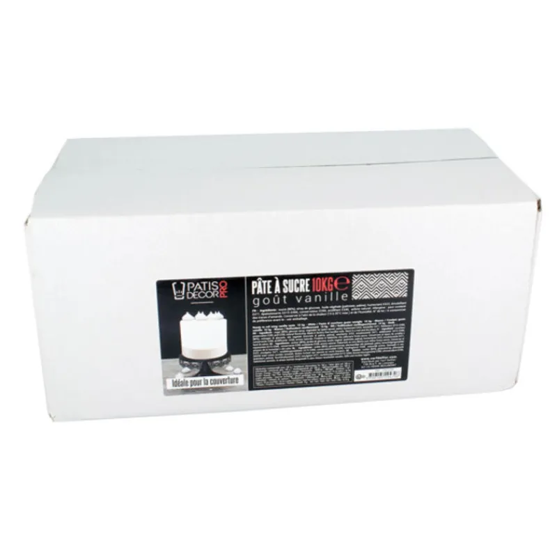 Cerf Dellier Pâte À Sucre Gros Conditionnements*Pâte À Sucre Blanche Arome Vanille Patisdecor Pro 10 Kg