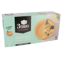Cerf Dellier Prets A Garnir Sucrés*Quiches Feuilletees A Garnir (X4)