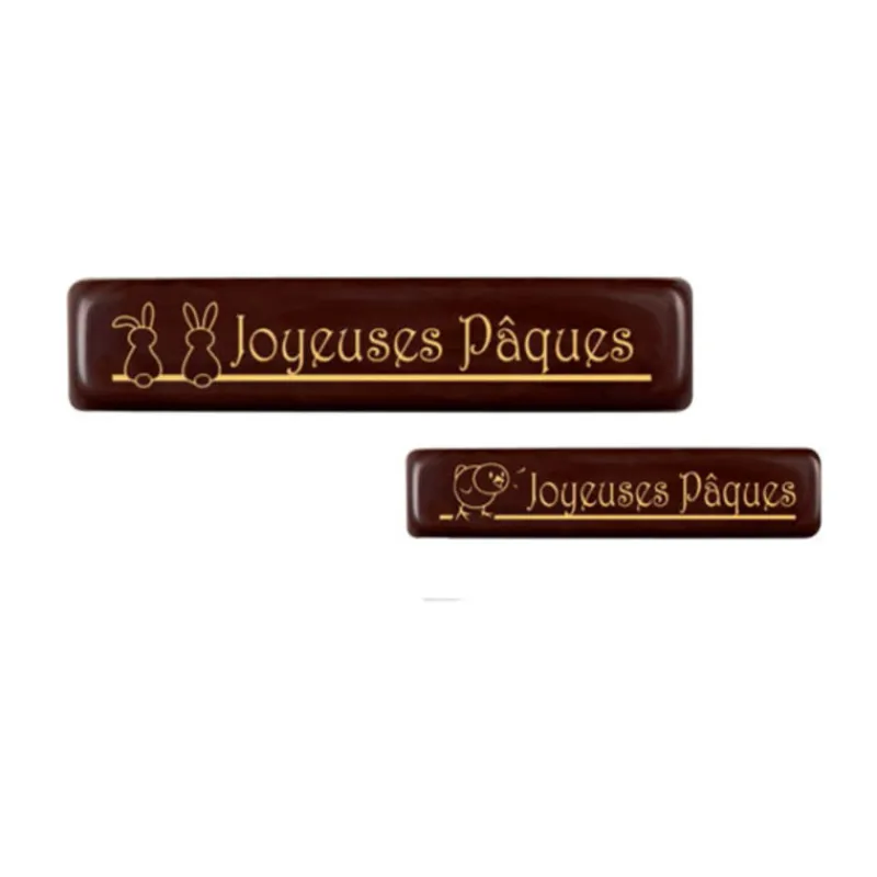 Rectangle Chocolat Joyeuses Pâques Assortis (X132)>Cerf Dellier Best