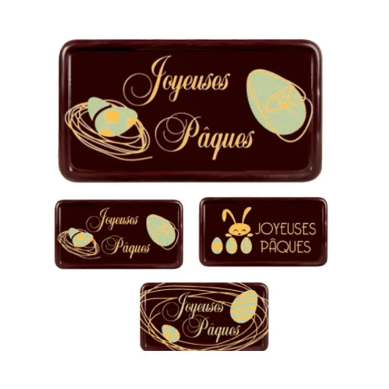Rectangles Assortis Chocolat Noir Joyeuses Pâques (X 64)>Cerf Dellier Online