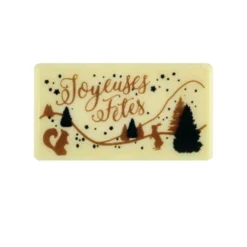 Rectangles Chocolat Blanc Joyeuses Fêtes (X 64)>Cerf Dellier