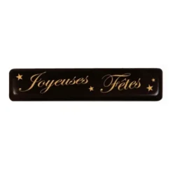 Rectangles Chocolat Noir Joyeuses Fêtes (X132)>Cerf Dellier Outlet