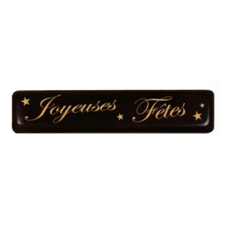 Rectangles Chocolat Noir Joyeuses Fêtes (X132)>Cerf Dellier Outlet