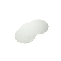 Rond Carton Festonne Blanc (X250)>Cerf Dellier Clearance