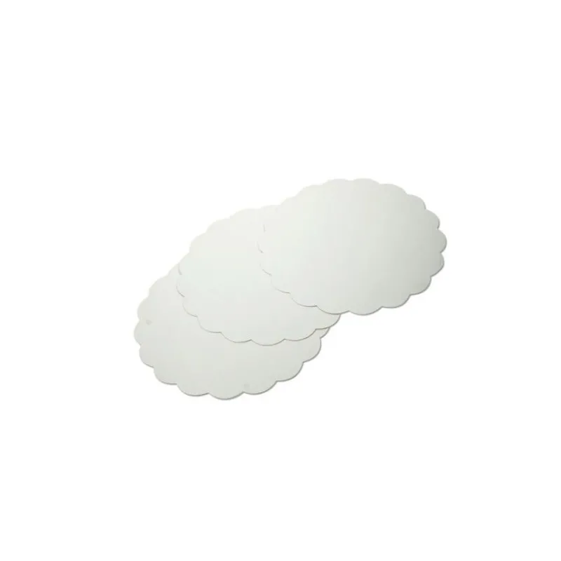 Rond Carton Festonne Blanc (X250)>Cerf Dellier Clearance