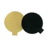 Rond Carton Noir / Or Individuel 8 Cm (X 200)>Cerf Dellier Sale
