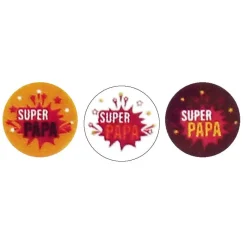 Ronds Chocolat Super Papa / Super Heros Assortis (X40)>Cerf Dellier Clearance