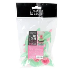 Roses Roses Avec Feuilles Patisdecor X10>Cerf Dellier