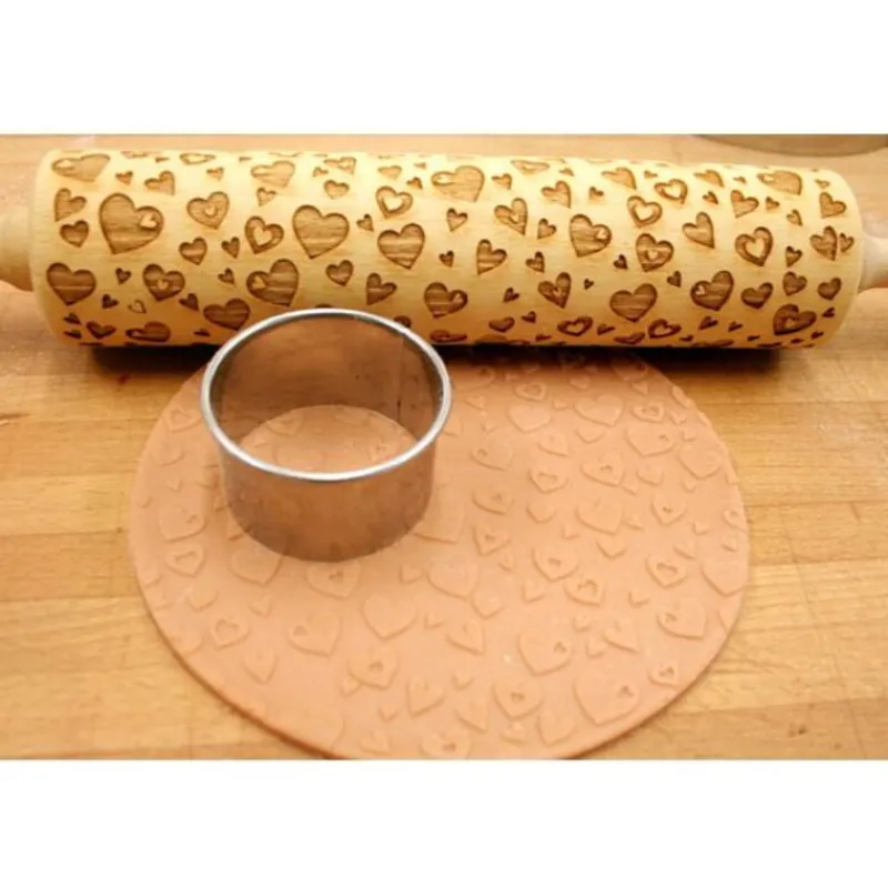 Cerf Dellier Rouleaux A Patisserie*Rouleau Empreintes Coeurs