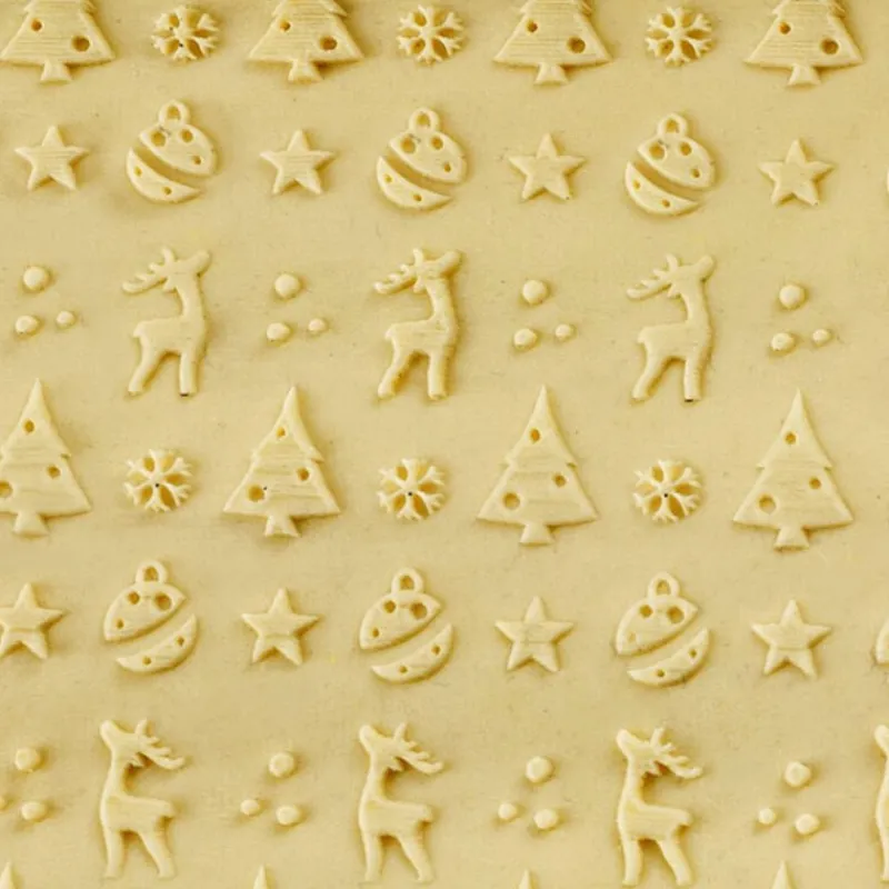 Cerf Dellier Rouleaux A Patisserie*Rouleau Empreintes En Bois Noël