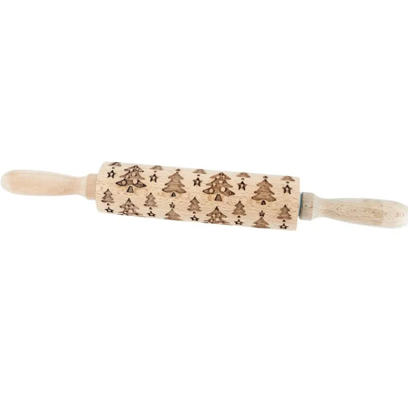 Cerf Dellier Rouleaux A Patisserie*Rouleau Empreintes Sapins De Noël