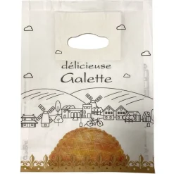 Sac A Galette Kraft Blanchi (X100)>Cerf Dellier Sale