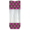 Sachet Chocolat Pois Roses Fond Carton (X100)>Cerf Dellier Discount