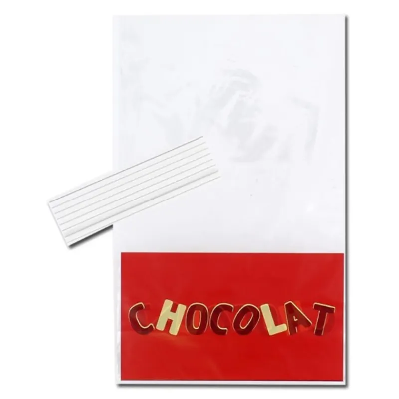 Sachets Chocolat + Liens 14 X 23 Cm (X10)>Cerf Dellier