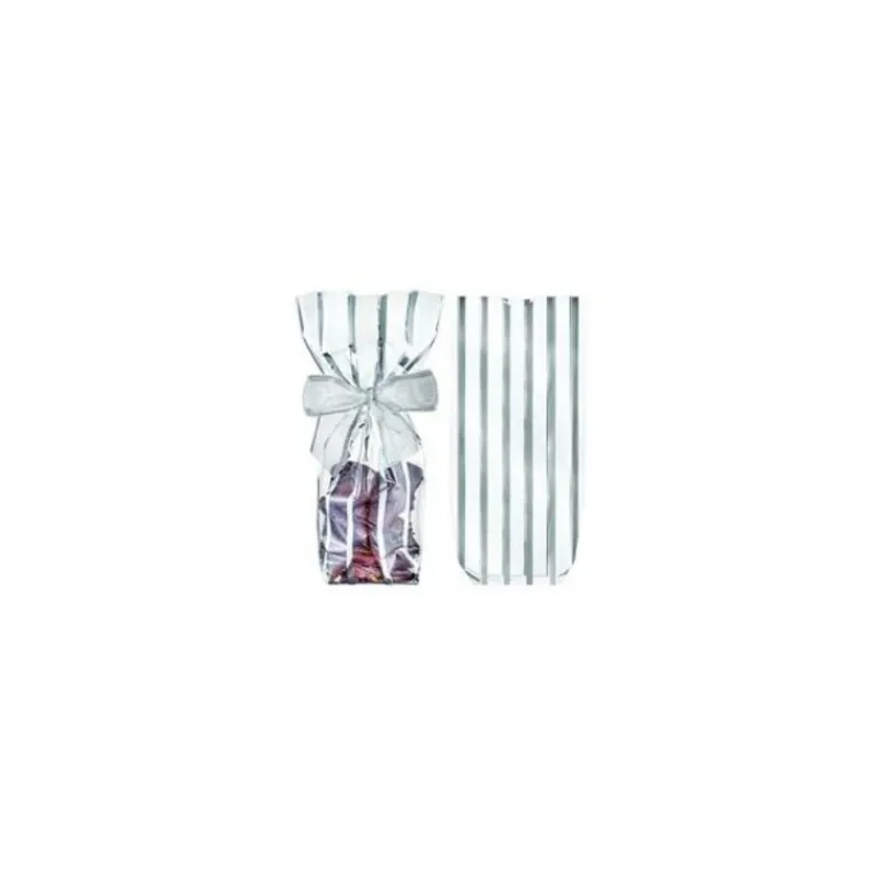 Sachets Fond Carton Bandelettes Argentees (X100)>Cerf Dellier Hot