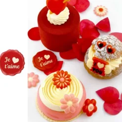 Sceau Chocolat Blanc Je T'Aime + Coeur (X70)>Cerf Dellier Hot