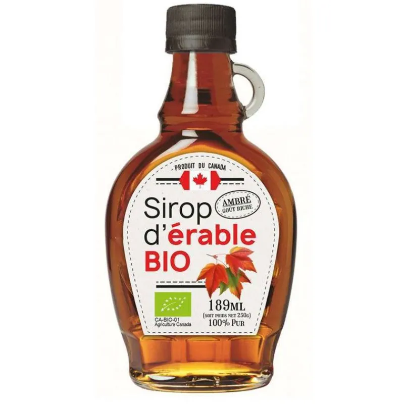 Cerf Dellier Epicerie Fine*Sirop D'Erable Bio Ambre 189 Ml