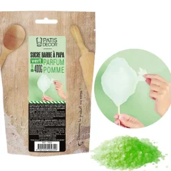 Cerf Dellier Sucre Pour Barbe À Papa*Sucre Barbe À Papa Pomme Verte Patisdecor 400 G