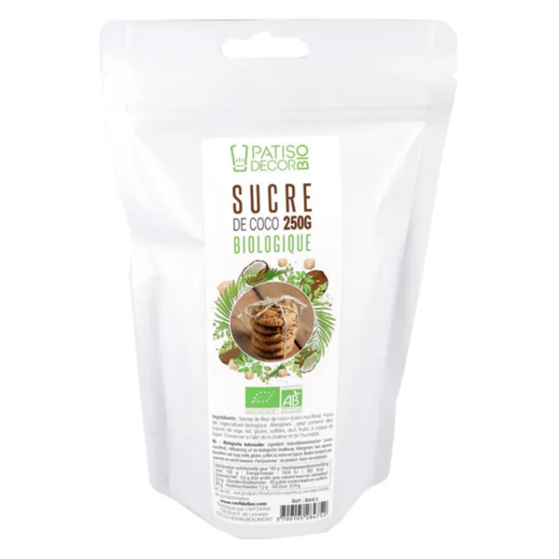 Cerf Dellier Bio*Sucre De Coco Bio 250 G Patisdecor Bio