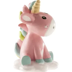 Sujet De Baptême Licorne Rose 10 Cm>Cerf Dellier Clearance