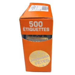 Étiquettes Adhésives Rondes Dorees Joyeuses Fêtes (X500)>Cerf Dellier Clearance
