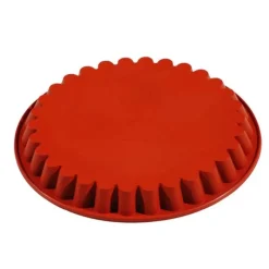 Cerf Dellier Moules À Tarte*Tourtiere Cannelee En Silicone 28 Cm Formaflex