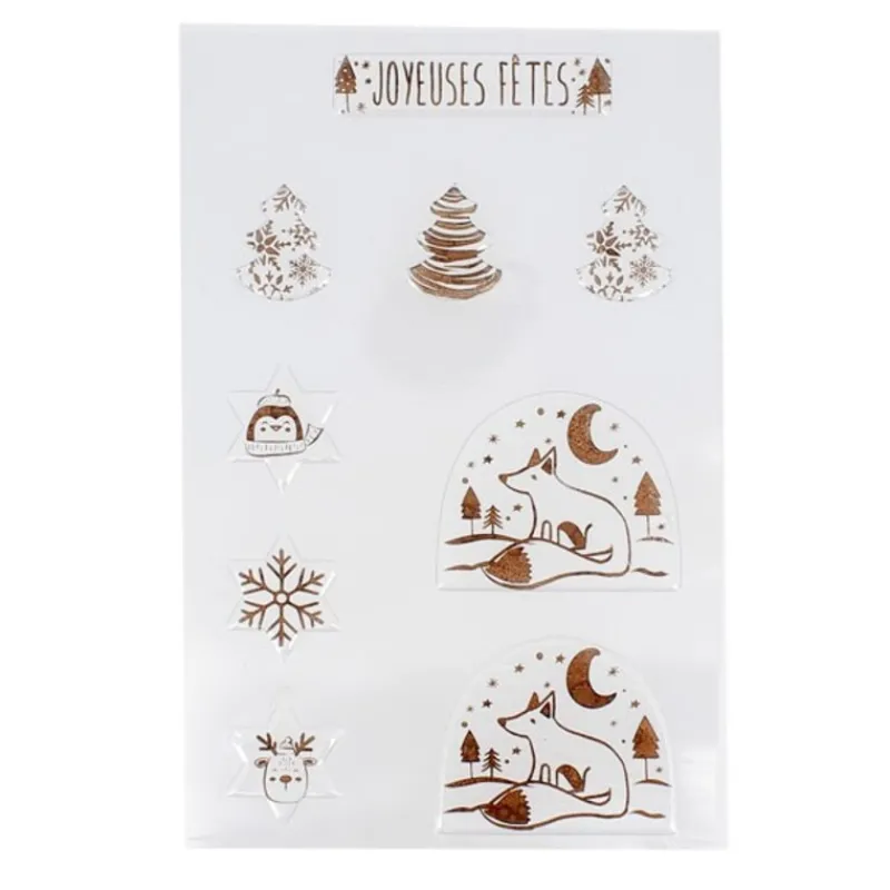 Transfert Chocolat Theme Noël Renard>Cerf Dellier New