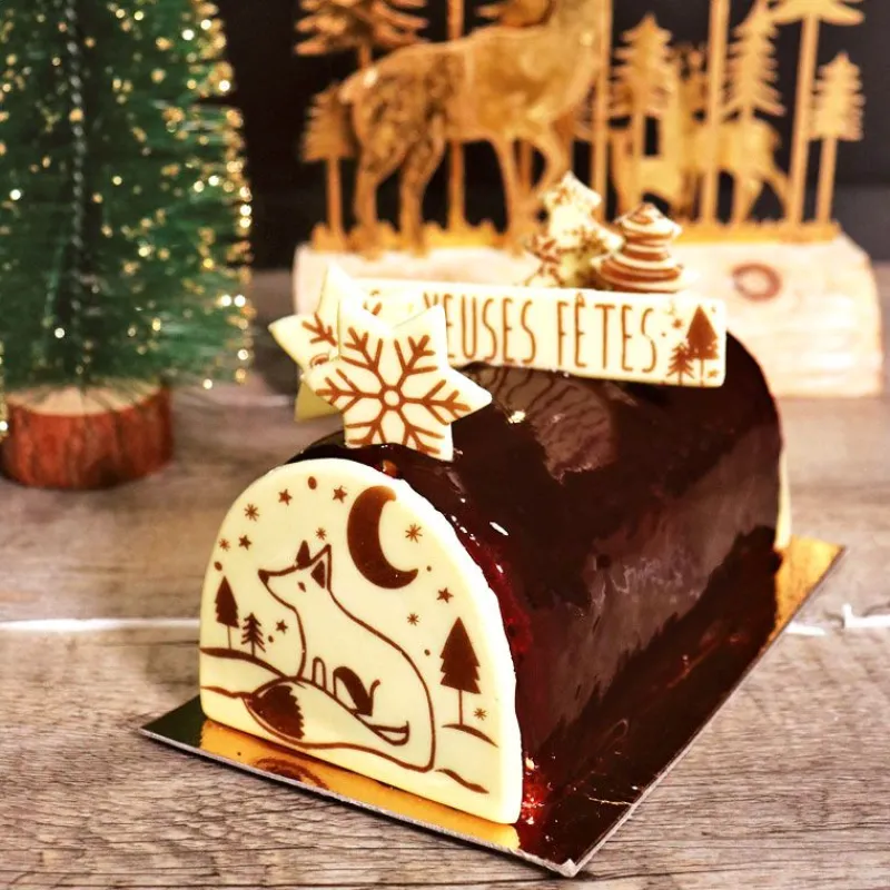Transfert Chocolat Theme Noël Renard>Cerf Dellier New