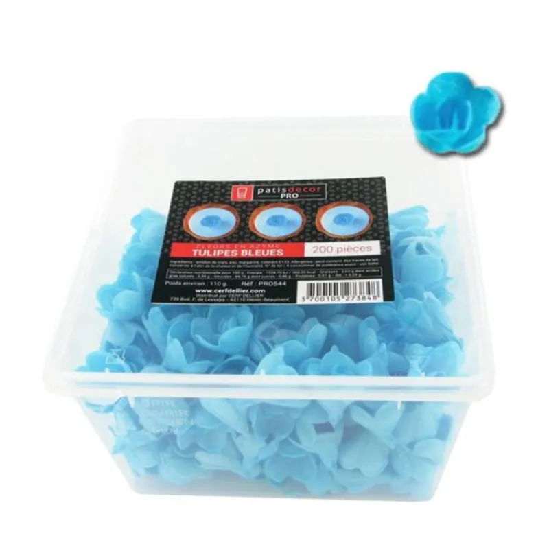 Tulipes Bleues En Azyme Patisdecor Pro (X200)>Cerf Dellier
