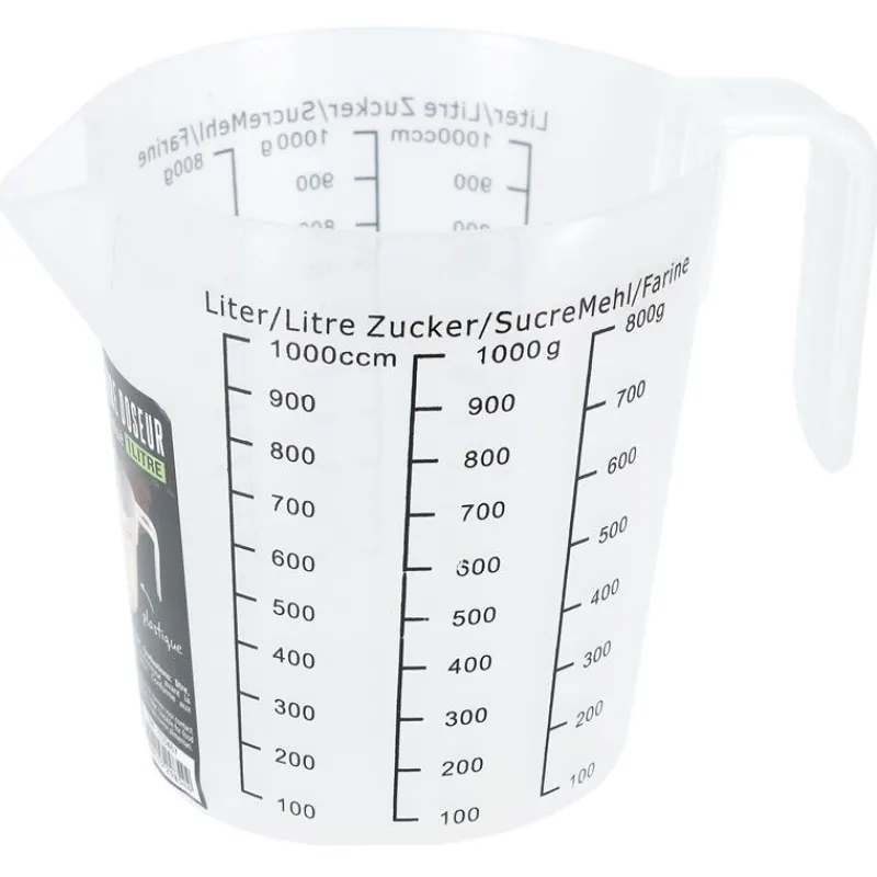 Verre Doseur Gradue Plastique 1 L>Cerf Dellier Discount